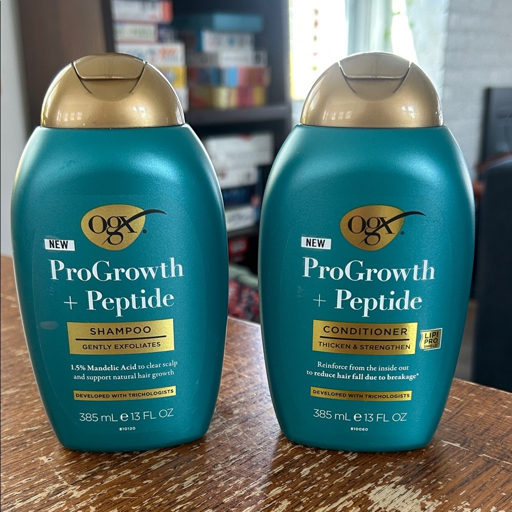OGX ProGrowth + Peptide Shampoo & Conditioner NEW